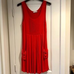 Calvin Klein red summer dress, size 8.